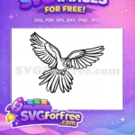 Free Tropical Bird Free Parrot Silhouette Art Free SVG 2 - Instant Download