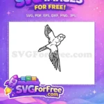 Free Detailed Wings Free Bird Silhouette Parrot Free SVG - Instant Download