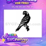 Free Detailed Parrot Free Tropical Bird Silhouette Free SVG 5 - Instant Download