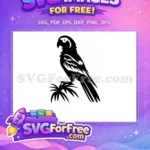Free Detailed Parrot Free Exotic Bird Silhouette Free SVG 3 - Instant Download