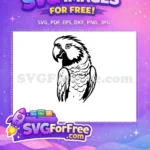 Free Tropical Bird Free Parrot Silhouette Design Free SVG 1 - Instant Download
