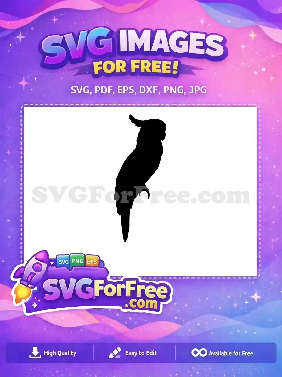 Free Detailed Parrot Free Tropical Bird Parrot Free SVG 2