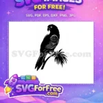 Free Tropical Bird Free Parrot Silhouette Design Free SVG 3 - Instant Download