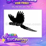 Free Tropical Bird Free Parrot Silhouette Design Free SVG 5 - Instant Download