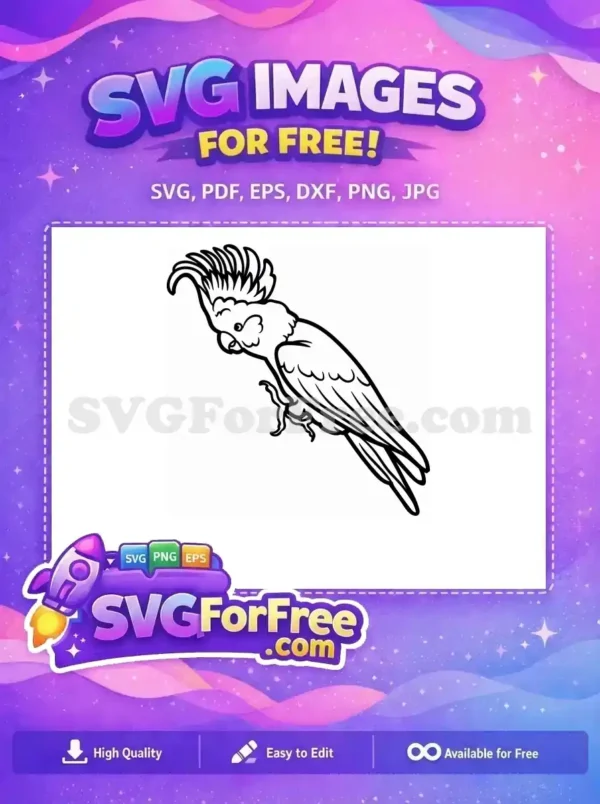 Free Iago Parrot Silhouette Free Detailed Feathers Aladdin Movie Free SVG