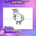 Free Cockatoo Crest Feathers Free Parrot Silhouette Free SVG - Instant Download