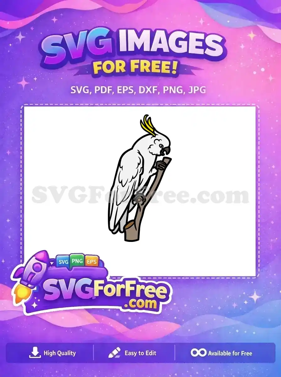 Free Yellow Crest Free Parrot Silhouette Cartoon Free SVG