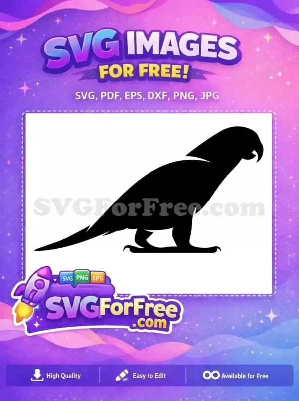 Free Tropical Parrot Free Bird Silhouette Parrot Free SVG Free Tropical Parrot Free Bird Silhouette Parrot Free SVG