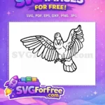 Free Detailed Parrot Free Tropical Bird Silhouette Free SVG 12 - Instant Download