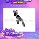Free Detailed Parrot Free Silhouette Wild Animal Free SVG - Instant Download
