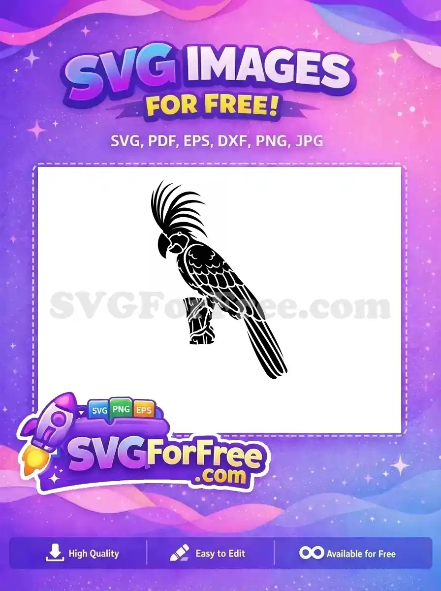 Free Detailed Parrot Free Silhouette Wild Animal Free SVG