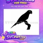 Free Detailed Parrot Free Tropical Silhouette 1 Free SVG - Instant Download