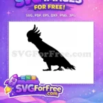 Free Tropical Parrot Free Silhouette Exotic Bird Free SVG 2 - Instant Download