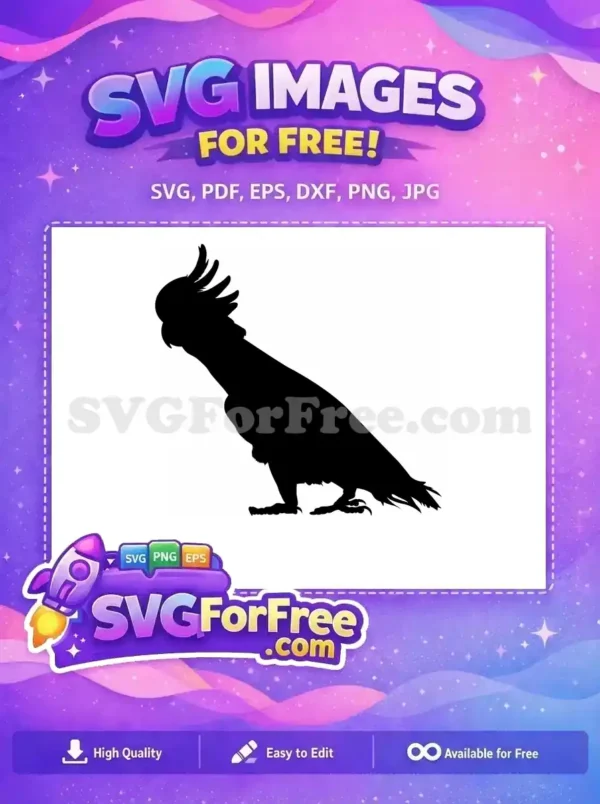 Free Tropical Parrot Free Silhouette Exotic Bird Free SVG 2 Free Tropical Parrot Free Silhouette Exotic Bird Free SVG 2