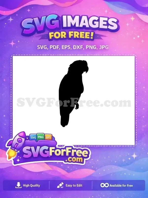 Free Detailed Plumage Free Curled Claw Parrot Free SVG Free Detailed Plumage Free Curled Claw Parrot Free SVG