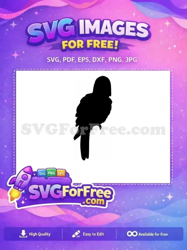 Free Macaw Parrot Free Tropical Bird Silhouette Free SVG Free Macaw Parrot Free Tropical Bird Silhouette Free SVG