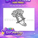 Free Detailed Tail Feathers Free Perched Branch Parrot Free SVG - Instant Download