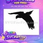 Free Detailed Wing Free Flying Parrot Silhouette Free SVG 2 - Instant Download