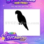 Free Tropical Bird Free Parrot Silhouette Exotic Free SVG - Instant Download