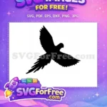 Free Tropical Bird Free Parrot Silhouette Design Free SVG 7 - Instant Download