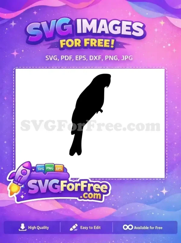Free Detailed Parrot Free Silhouette Side Profile Free SVG Free Detailed Parrot Free Silhouette Side Profile Free SVG