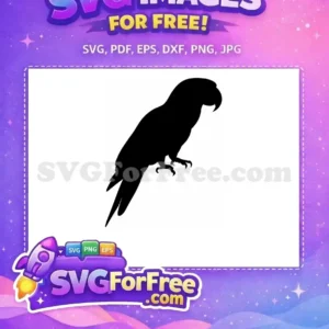 Free Black Parrot Silhouette Free Tropical Bird Free SVG Free Black Parrot Silhouette Free Tropical Bird Free SVG