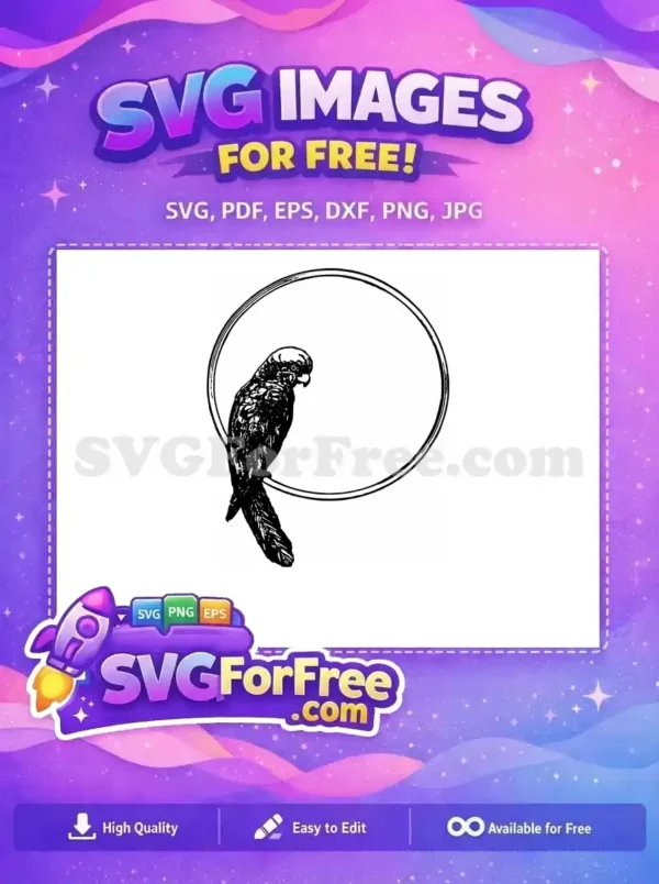 Free Tropical Bird Free Parrot Silhouette Design Free SVG 8 Free Tropical Bird Free Parrot Silhouette Design Free SVG 8