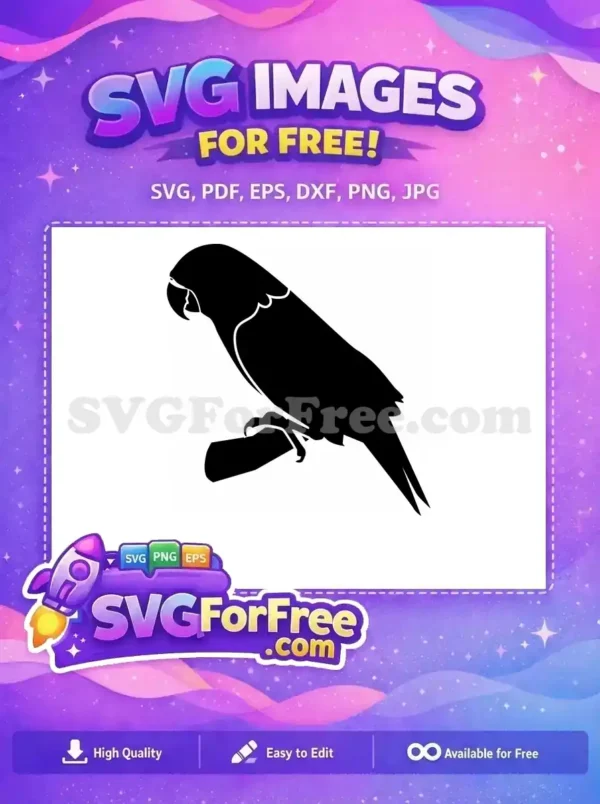 Free Tropical Parrot Free Macaw Silhouette Bird Free SVG Free Tropical Parrot Free Macaw Silhouette Bird Free SVG