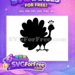 Free Standing Tail Feathers Free Crest Detail Peacock Free SVG - Instant Download