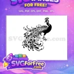 Free Detailed Feathers Free Elegant Bird Peacock Free SVG 2 - Instant Download