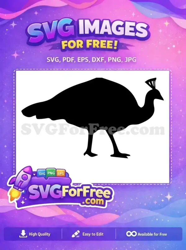 Free Detailed Crest Free Standing Pose Peacock Free SVG Free Detailed Crest Free Standing Pose Peacock Free SVG