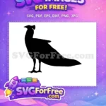Free Elegant Crest Free Detailed Tail Peacock Free SVG 1 - Instant Download
