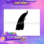 Free Detailed Tail Free Standing Pose Peacock Silhouette Free SVG - Instant Download
