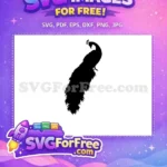 Free Elegant Crest Free Detailed Tail Peacock Free SVG 3 - Instant Download