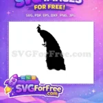 Free Elegant Crest Free Detailed Tail Peacock Silhouette Free SVG 2 - Instant Download
