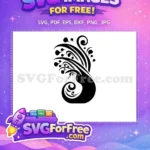 Free Elegant Plumage Free Swirl Tail Peacock Free SVG - Instant Download