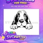 Free Droopy Eyes Free Sad Dog Peeking Free SVG - Instant Download