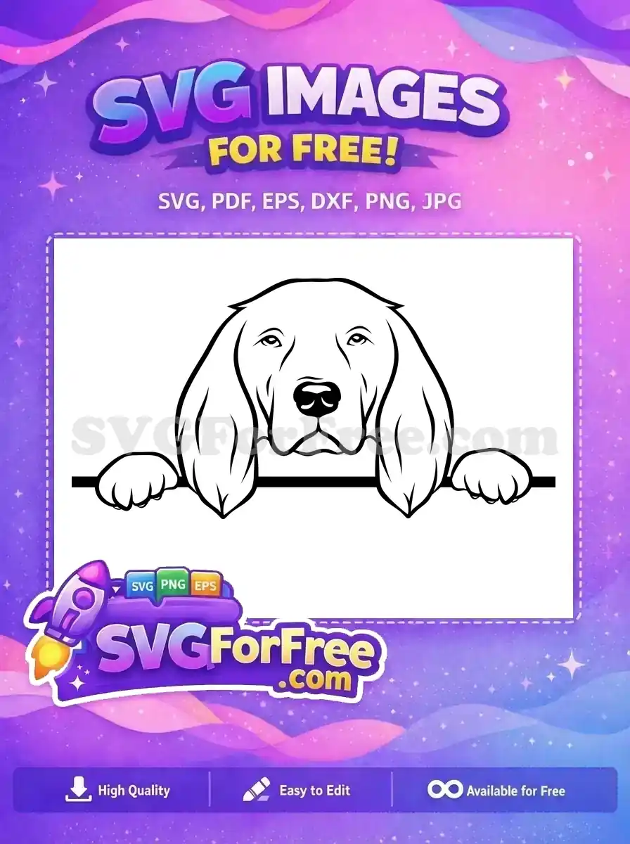 Free Cute Eyes Free Peeking Dog Cartoon Free SVG