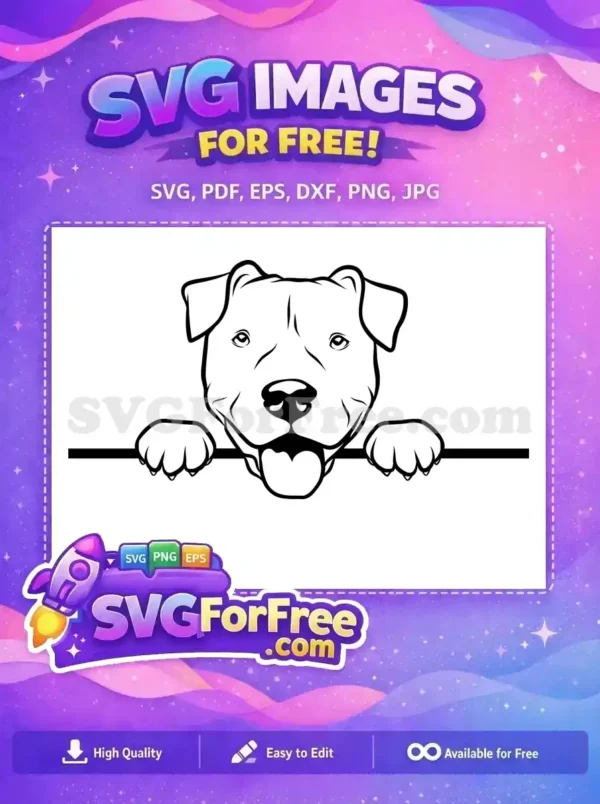 Free Pitbull Puppy Free Tongue Out Peeking Dog Free SVG Free Pitbull Puppy Free Tongue Out Peeking Dog Free SVG