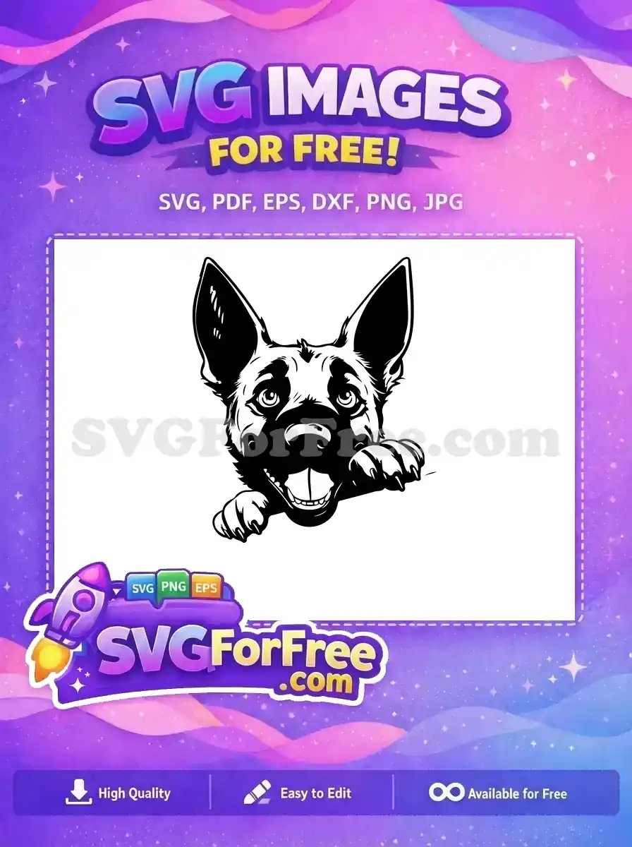 Free Cute Puppy Eyes Free Detailed Peeking Dog Free SVG