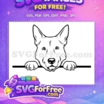Free Cute Dog Face Free Peeking Puppy Pet Free SVG 1 - Instant Download