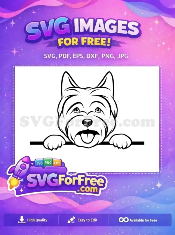 Free Cute Face Free Tongue Out Dog Free SVG