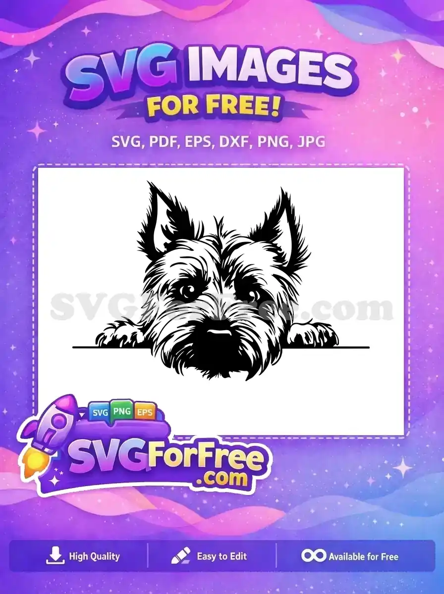 Free Cute Puppy Eyes Free Peeking Dog Design Free SVG 2
