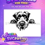 Free Cute Puppy Eyes Free Peeking Dog Design Free SVG 4 - Instant Download