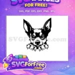 Free Cute Dog Face Free Funny Puppy Peeking Free SVG 1 - Instant Download