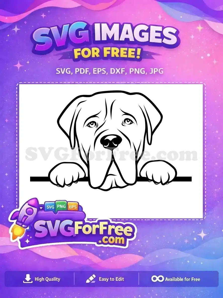 Free Sad Eyes Free Cute Peeking Dog Free SVG