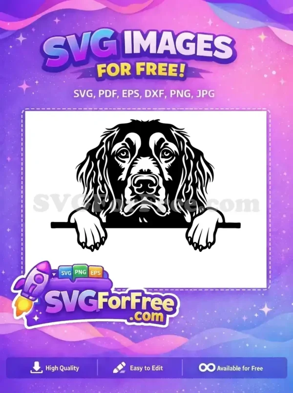 Free Cute Puppy Free Pet Peeking Dog Free SVG