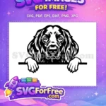 Free Cute Dog Eyes Free Peeking Puppy Face Free SVG - Instant Download
