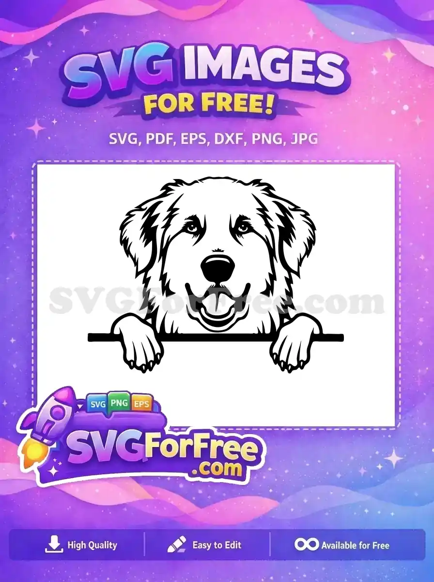 Free Dog Silhouette Free Peeking Window Funny Free SVG