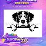 Free Cute Dog Face Free Funny Puppy Pet Free SVG 1 - Instant Download